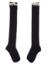 Picture of Carlomagno Socks Overknee Sock Lace Top - Navy