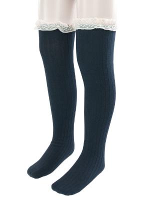Picture of Carlomagno Socks Overknee Sock Lace Top - Grey