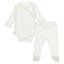 Picture of Purete du... bebe Front Fastening Vest Leggings Set - Ivory