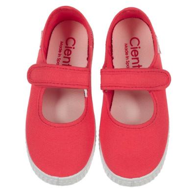 Picture of Calzados Cienta Canvas Mary Jane Shoe - Coral