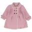 Picture of Marae Kids Girls Merino Wool Ruffle Coat - Pink Ivory