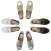 Picture of Panache Girls Sling Back Snaffle Loafer - Metallic Silver Leather 
