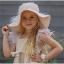Picture of Jamiks Kids Akali Seersucker Summer Hat  - Ivory