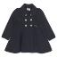 Picture of Marae Girls Double Breasted Flared Skirt Wool Coat - Navy Blue