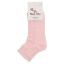 Picture of Meia Pata Girls Openwork Knit Ankle Socks - Baby Pink