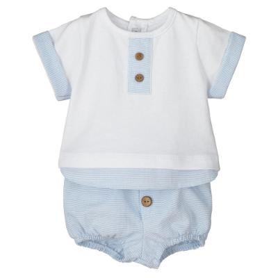 Picture of Calamaro Baby Summer Melisa Jampant Set - White Blue