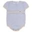 Picture of Rahigo Boys Summer Raised Knit Short Sleeve Romper - Baby Blue Cream