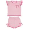 Picture of Rahigo Girls Summer Knit Openwork Jumper & Shorts Set X 2 - Baby Pink Fuchsia