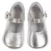 Picture of Panache Baby Shoes Button Front Mary Jane - Metallic Silver