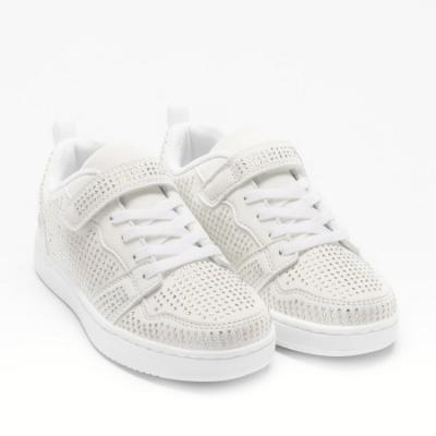 Picture of Lelli Kelly Girls Grace Miss LK Easy On Diamante Summer Trainer - White