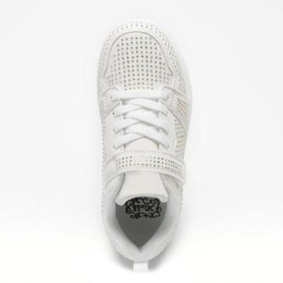 Picture of Lelli Kelly Girls Grace Miss LK Easy On Diamante Summer Trainer - White