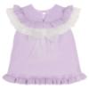 Picture of Granlei Girls Summer Knit Ruffle Tulle Shorts Set - Lilac White
