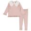 Picture of Granlei Girls Summer Knit Tunic & Legging Set - Dusky Pink White
