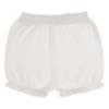 Picture of Granlei Girls Summer Knit Plumetti Ruffle tunic Shorts Set - White White