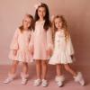 Picture of Daga Girls Ankle Socks With Tulle - Ivory