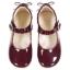 Picture of Panache Baby Girls High Back Bow Shoe - Burgundy Patent