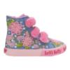 Picture of Lelli Kelly Girls Brooke Mid Ankle Boot With 3 Front Straps & Curly Fleece Lining - Blue Pink Fuchsia