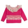Picture of Ela Confeccion Girls Knitted 3 Piece Jam Pant Set - Fuchsia Pink