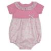 Picture of Granlei Baby Girls Knit & Floral Romper - Fuchsia Pink