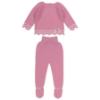 Picture of Granlei Baby Girls Soft Knit ZigZag Sweater & Pant Set X 2 - Fuchsia Pink White