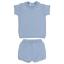 Picture of Granlei  Boys Soft Knit Polo Top & Shorts Set X 2 - Blue