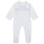 Picture of Deolinda Baby Boys Bombon Smocked Babygrow  - White Blue
