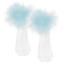 Picture of Daga Girls Ankle Socks With Tulle - White Aqua Blue