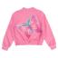 Picture of Daga Girls Pink Paradise Butterfly Applique Bomber Jacket - Fucsia Pink