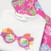 Picture of Mayoral Toddler Girls Summer Top & Leggings Set X 2 - White Fuchsia