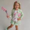 Picture of Daga Girls More Sugar AOP Lollipop Print Bomber Jacket - Green Fuchsia Pink