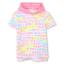 Picture of Billieblush Girls Hooded Logo Towelling Dress - Pink