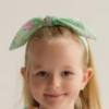 Picture of Daga Girls More Sugar Soft Know Bow Headband - Green Fuchsia