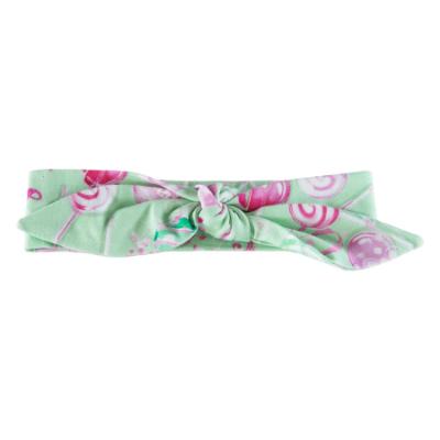 Picture of Daga Girls More Sugar Soft Know Bow Headband - Green Fuchsia