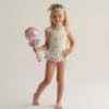Picture of Daga Girls More Sugar Soft Know Bow Headband - Green Fuchsia