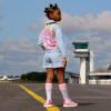 Picture of Billieblush Girls Sunshine T-shirt & Denim Shorts Set - Pink