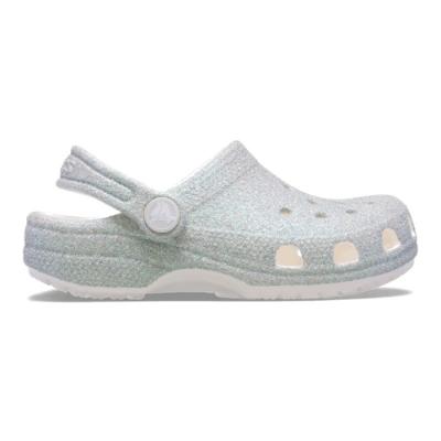 Picture of Crocs Classic Glitter Iridescent Clog - White Glitter