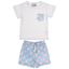 Picture of Rochy Boys Barby T-Shirt & Swimshorts Set X 2 - White Blue