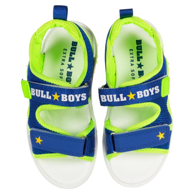 Picture of Bull Boys Easy On T-Rex Lights Sandal - Royal Blue Neon