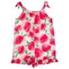 Picture of Tutto Piccolo Summer Strawberry Collection Girls Onesie - Fuchsia