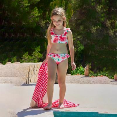 Picture of Tutto Piccolo Summer Strawberry Collection Girls Bikini - Fuchsia