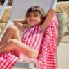 Picture of Tutto Piccolo Summer Gingham Collection Girls Swimsuit - Fuchsia