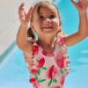 Picture of Tutto Piccolo Summer Strawberry Collection Girls Swimsuit - Fuchsia
