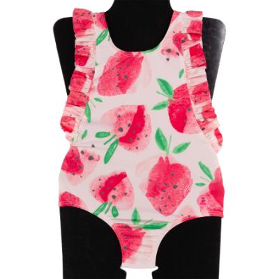 Picture of Tutto Piccolo Summer Strawberry Collection Girls Swimsuit - Fuchsia