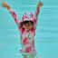 Picture of Tutto Piccolo Summer Strawberry Collection Girls Rashguard Swimsuit - Fuchsia