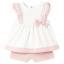Picture of Mayoral Toddler Girls Summer Lace Ruffle Top & Shorts Set  X 2 - Ivory Pink