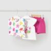 Picture of Mayoral Toddler Girls Summer Sealife Shorts With X 2 Tops Set X 3 - Fuchsia White