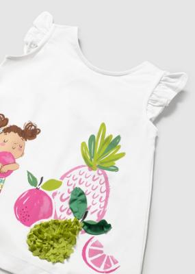 Picture of Mayoral Toddler Girls Summer Sweetie Sun Dress - White Fuchsia