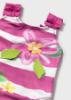 Picture of Mayoral Toddler Girls Summer Flowers Print Stripe Swimsuit - Fuchsia Pink