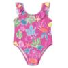 Picture of Mayoral Toddler Girls Summer Sealife Print Swimsuit - Fuchsia Pink