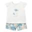 Picture of Mayoral Toddler Girls Summer Ruffle Top & Shorts Set X 2 - Blue Beige